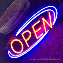 Wholesale outdoor sign led open neon logo  custom led neon logo sign store restaurant display